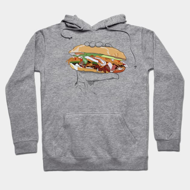 Banh mi roll Hoodie by DopamineDumpster